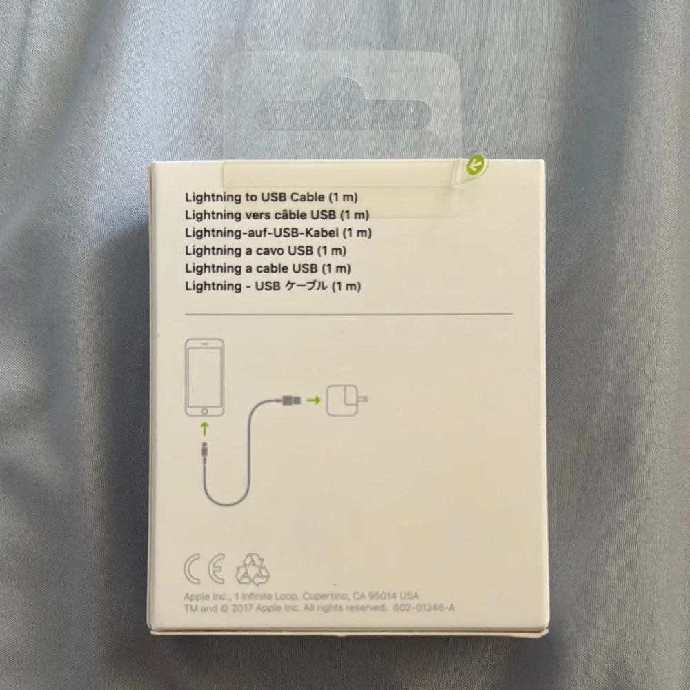 Apple Lightning to USB Cable in White